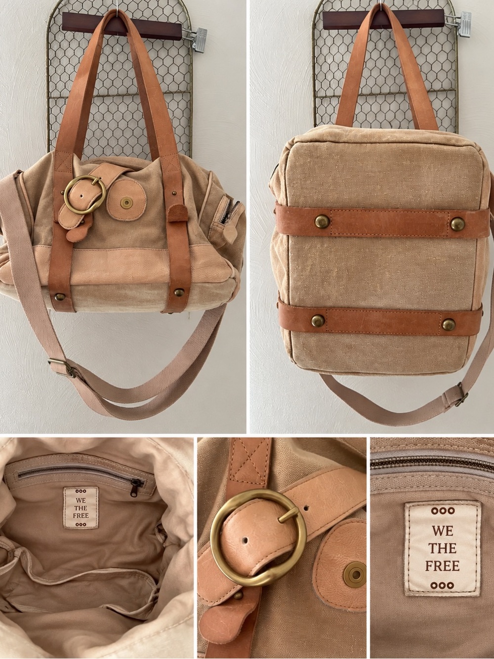 Free People We The Free Cape Canvas
Tote Leather Trim Style 59048991